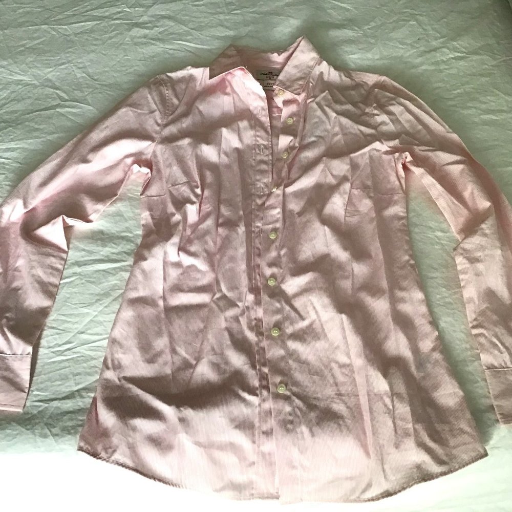 Pink striped J Crew Shirt